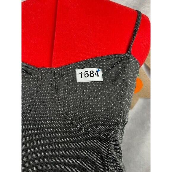 Vero Moda Women's Kanva Black/Silver Tube Calf Dress Size XL Sleeveless - Picture 6 of 7